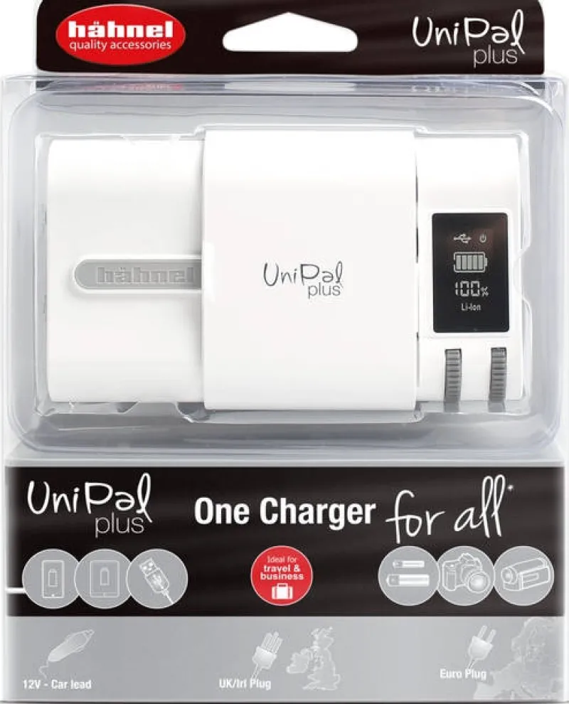 CHARGEUR UNIPAL PLUS BLANC<HAHNEL Online