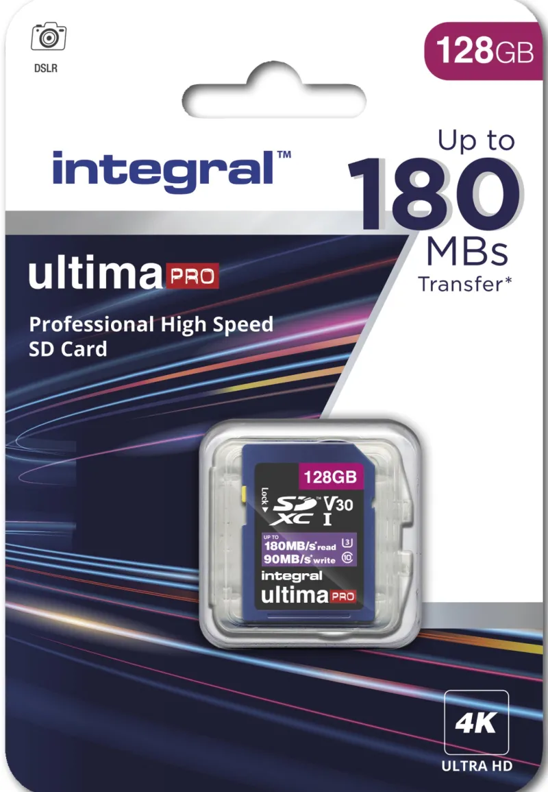 SDXC 128GB CL10 180/90<INTEGRAL Hot