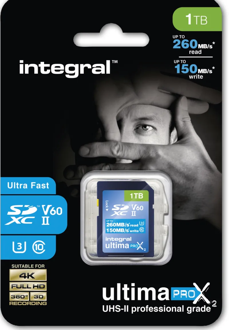 SDXC 1TB UHS-II U3 CL10 V60 260/150<INTEGRAL Fashion