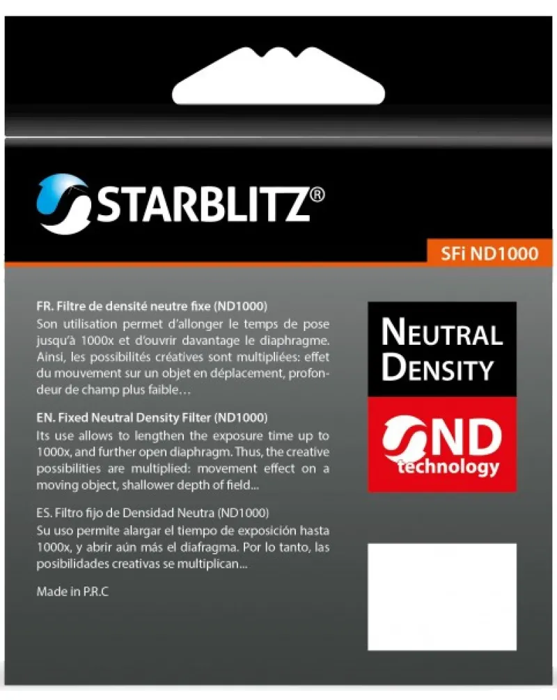 FILTRE ND1000 52 MM GRIS NEUTRE<STARBLITZ Outlet